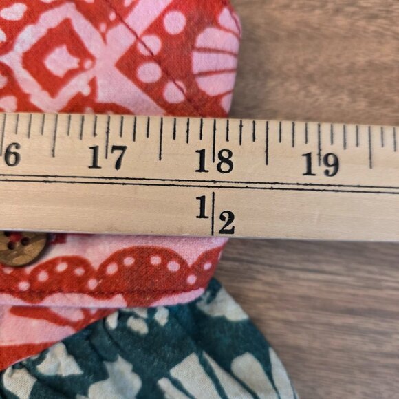 Free People Red Palm Bay Printed Shortalls Multicolor Floral Print Pockets Large - Picture 11 of 16